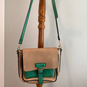 Faux Leather Crossbody Bag